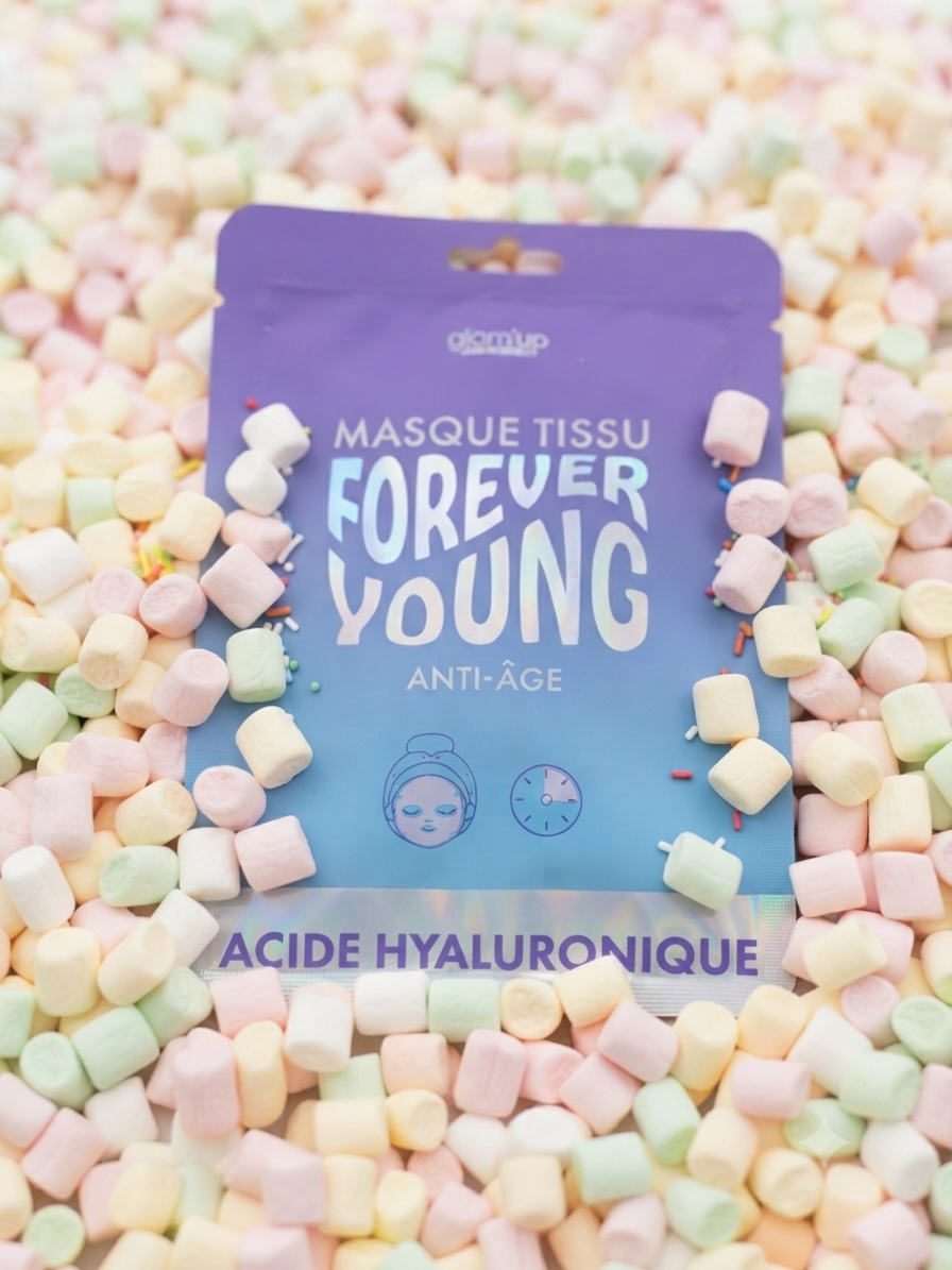 Masque visage anti âge à acide hyaluronique 🌸
