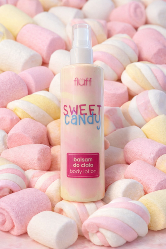 🍬 Fluff Sweet Candy – Body Lotion hydratante (Sans parabènes – Convient à tous types de peaux)