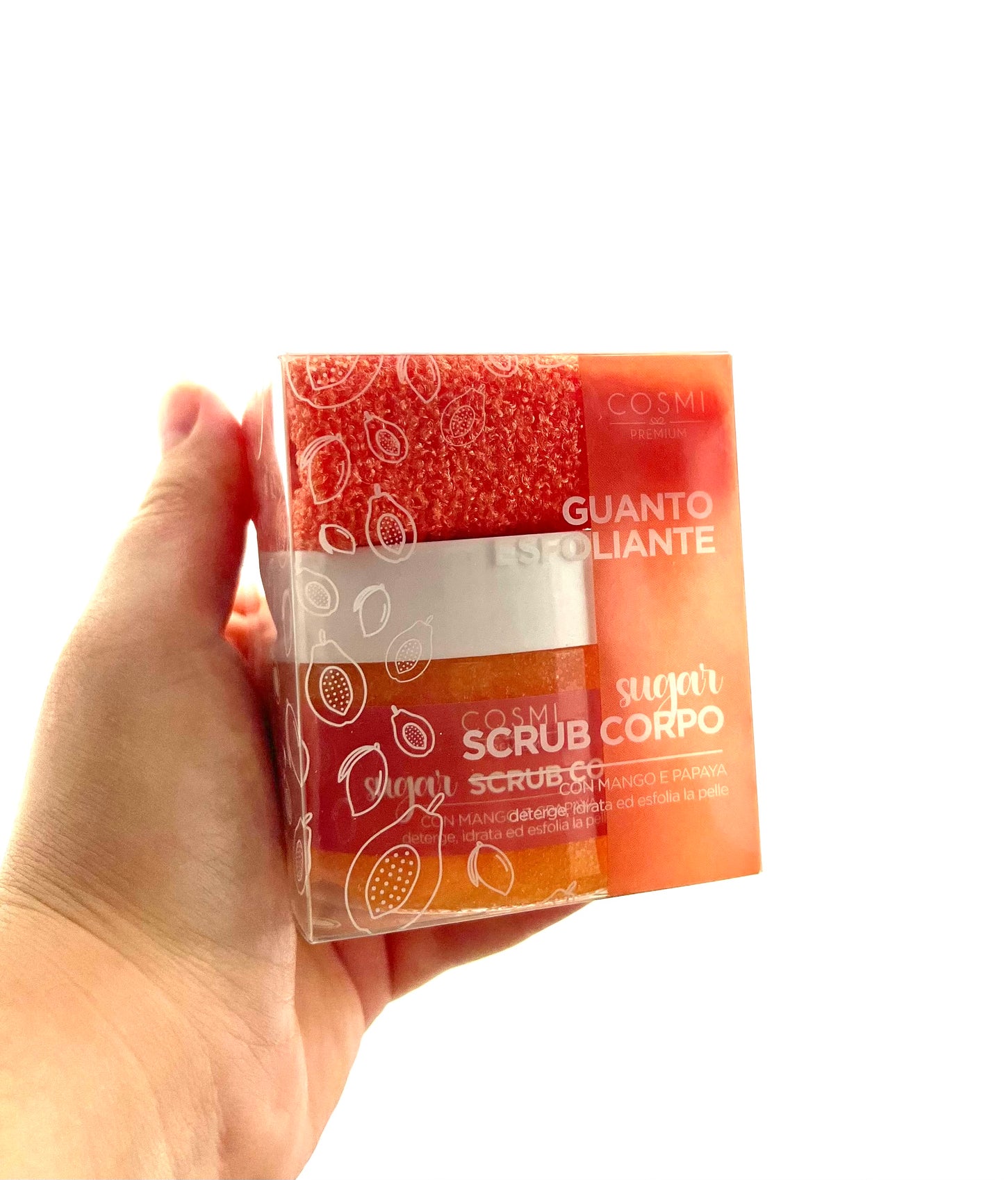 SCRUB CORPOREL AU SUCRE MANGUE PAPAYE COSMI