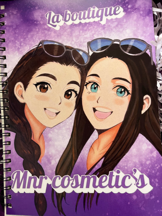 Carnet manga MNR Cosmetics – Édition Boutique 🌸 (fait main)