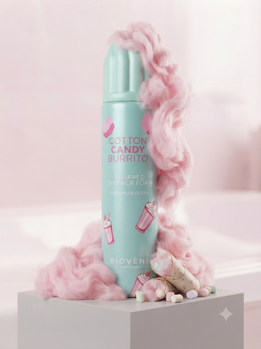 Chantilly de douche barbe à papa